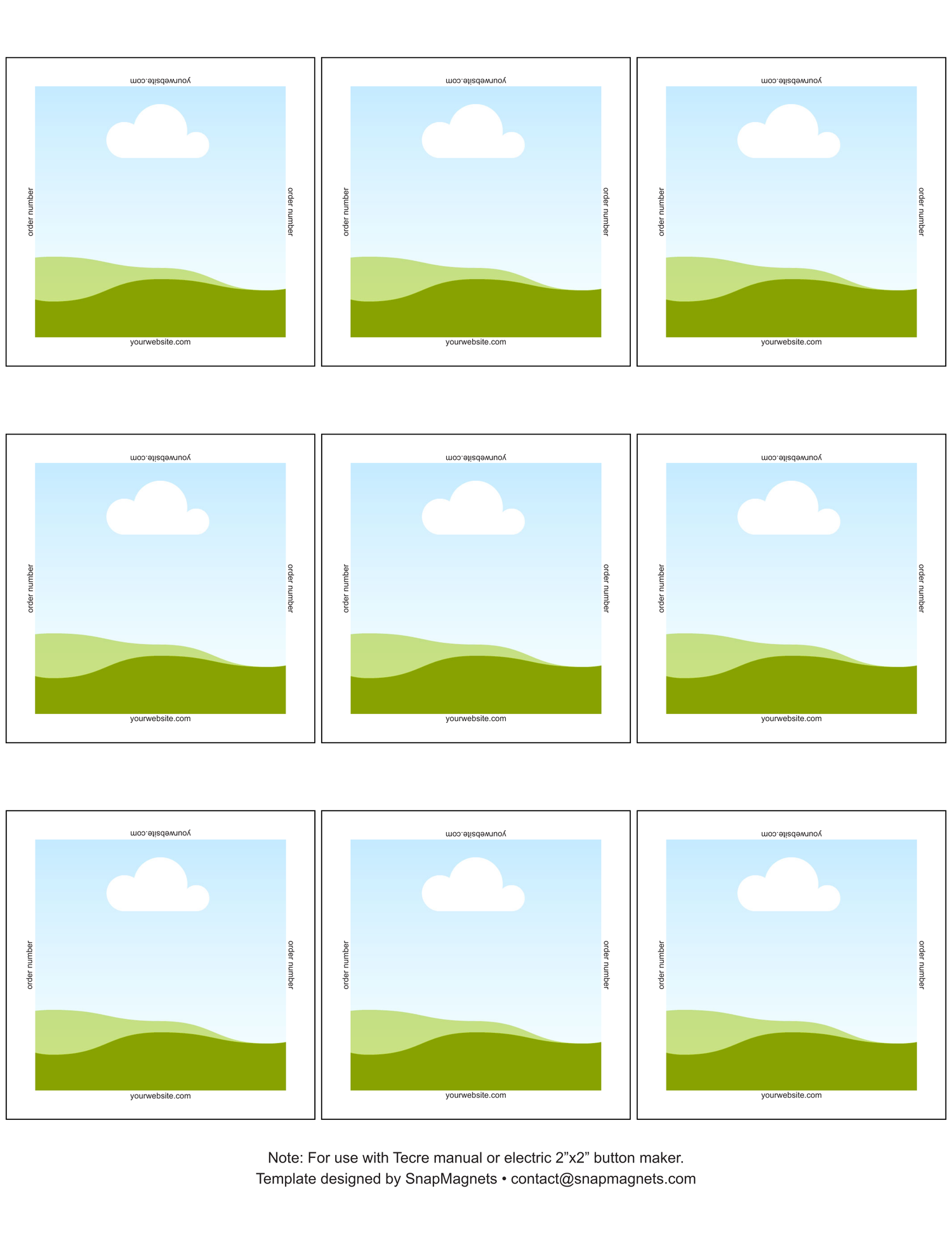 Snap Magnets Templates All in One