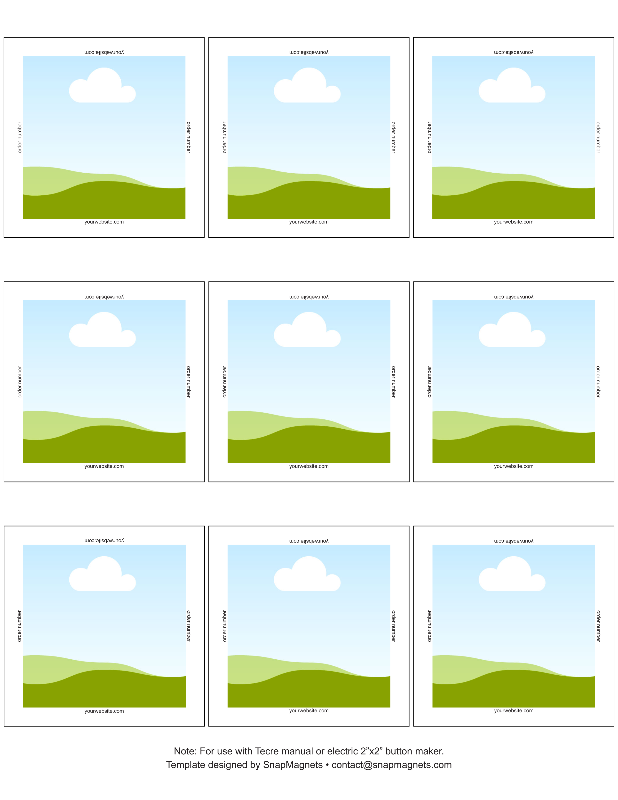 Snap Magnets Templates All in One