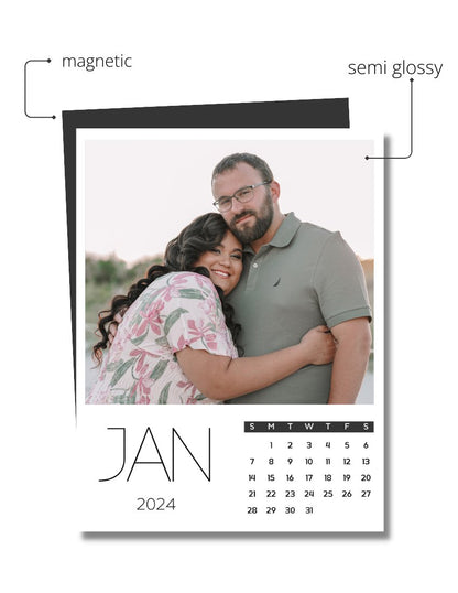 Custom Magnetic Calendar with Personalized Photos - Snap Magnets