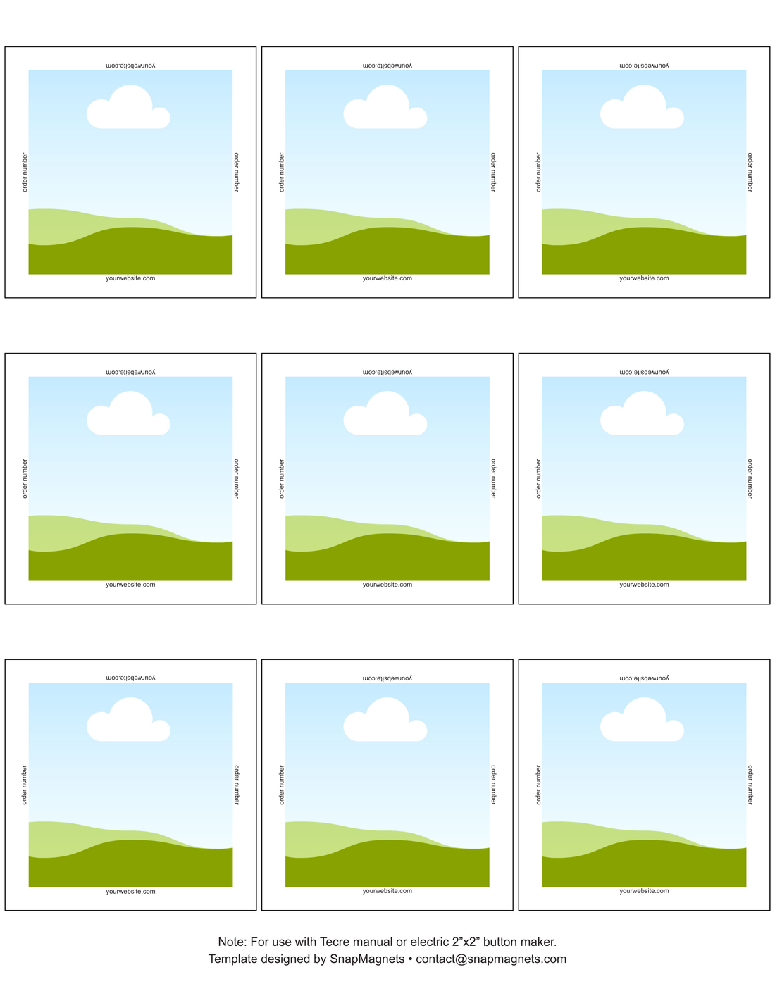 Snap Magnets Templates All in One