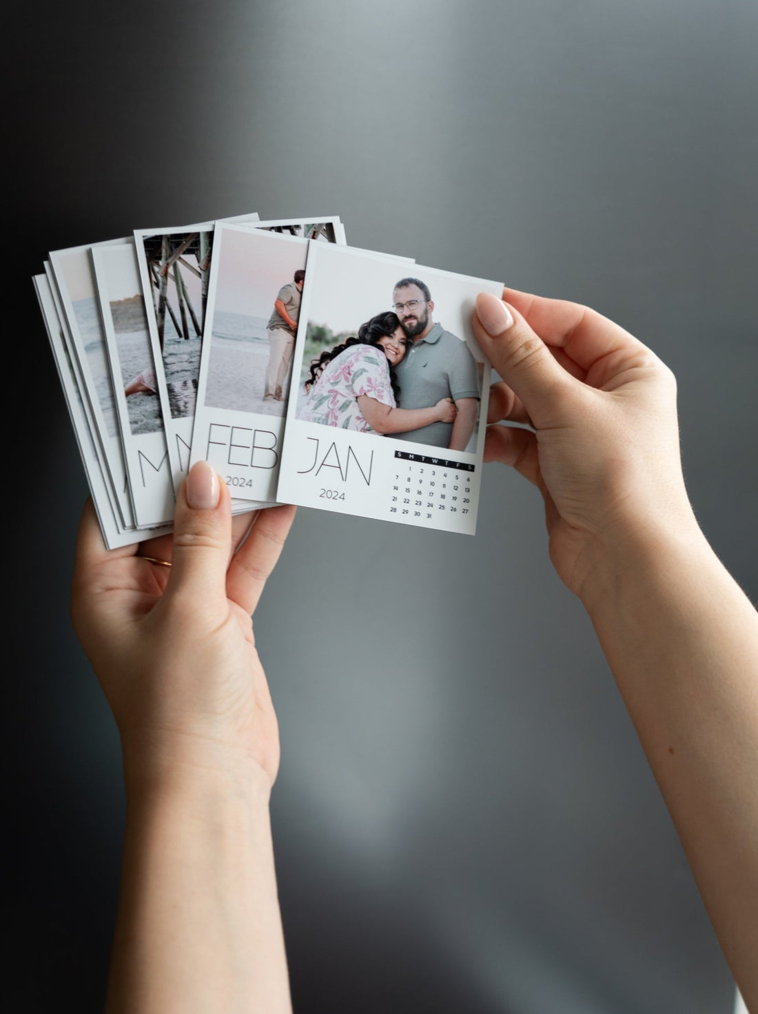 Custom Magnetic Calendar with Personalized Photos