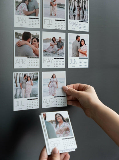 Custom Magnetic Calendar with Personalized Photos - Snap Magnets