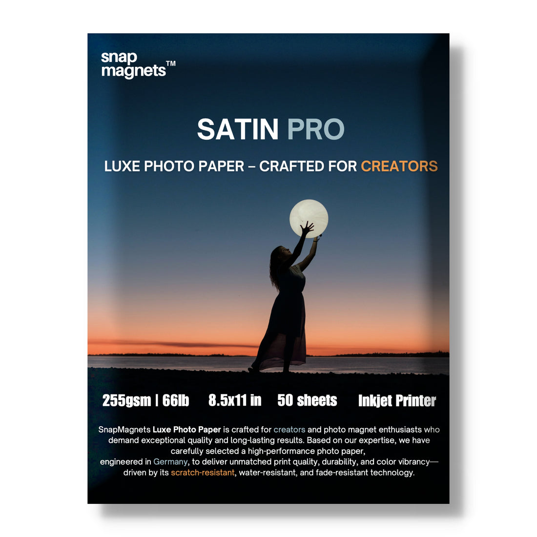 Satin Pro Luxe Photo Paper – 66lb | 255gsm