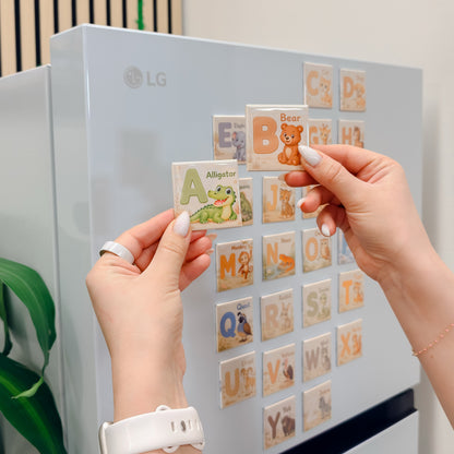Personalized English Alphabet Magnets for Kids