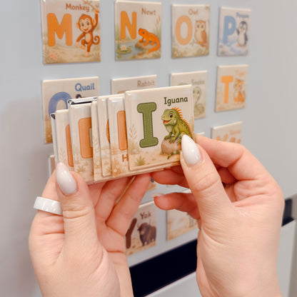 Personalized English Alphabet Magnets for Kids