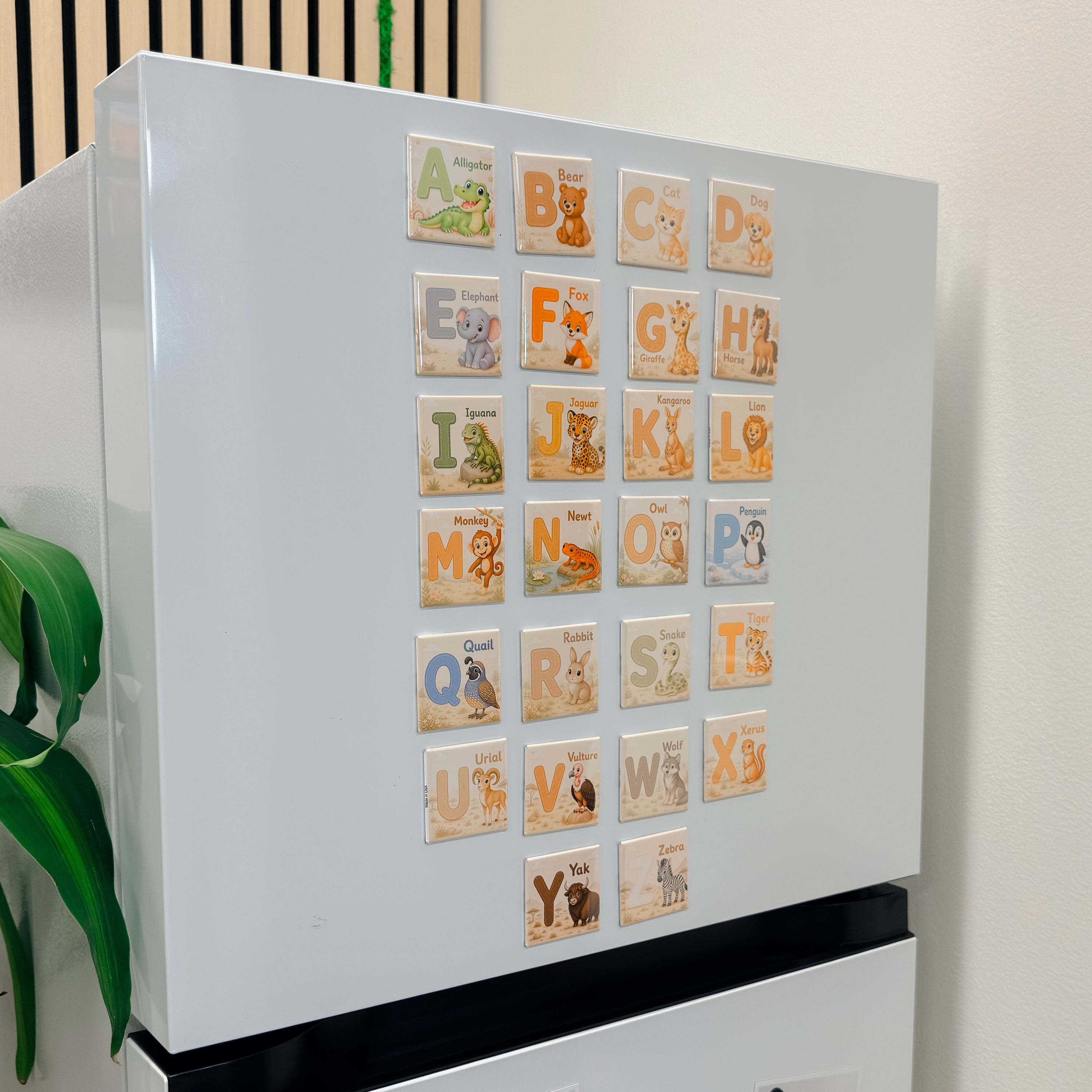 Personalized English Alphabet Magnets for Kids