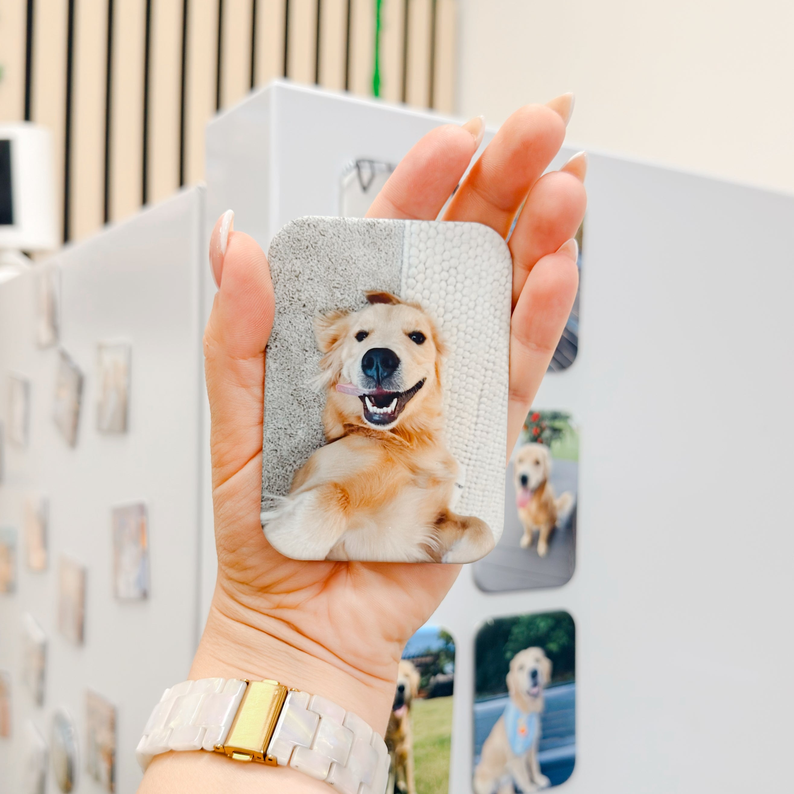Velvet Personalized Pet Magnet, Fridge Decor &amp; Pet Lover Gift