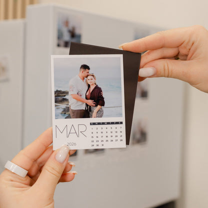 Custom Magnetic Calendar with Personalized Photos